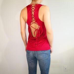 Moda International Women's Red Shirt